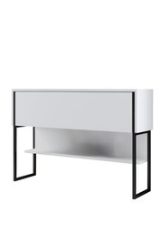 Hanah Home Luxe Cómoda Blanco y Negro